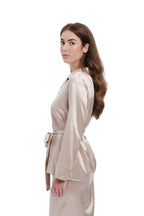 Belted Silk Set - Caramel