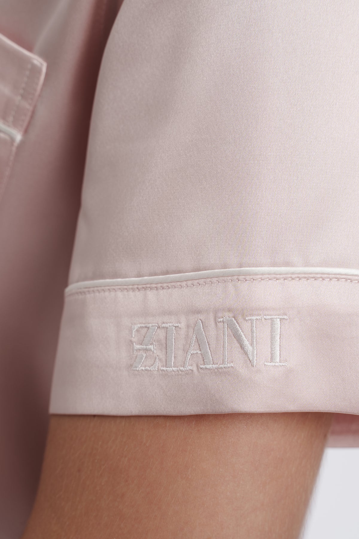 Ensemble court en soie - Rose cerise