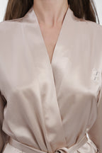 Silk Robe - Caramel