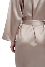 Silk Robe - Caramel
