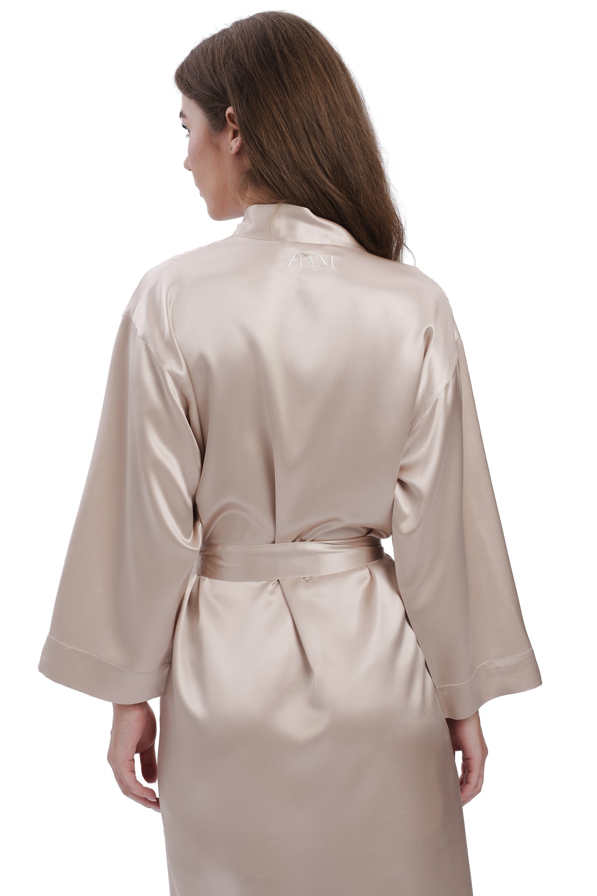Silk Robe - Caramel